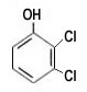 Structural Formula for 2-3 Dichlorophenol